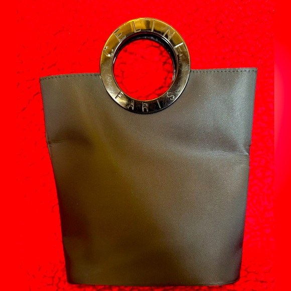 CELINE AUTHENTIC CIRCLE LOGO RING HANDLE MINI TOTE. NWOT. - Picture 1 of 5